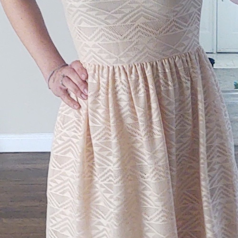 Cream skater dress from Francescas